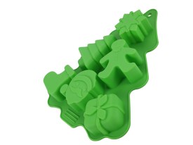 Molde silicona 6 figuras Navidad molde ARBOLITO